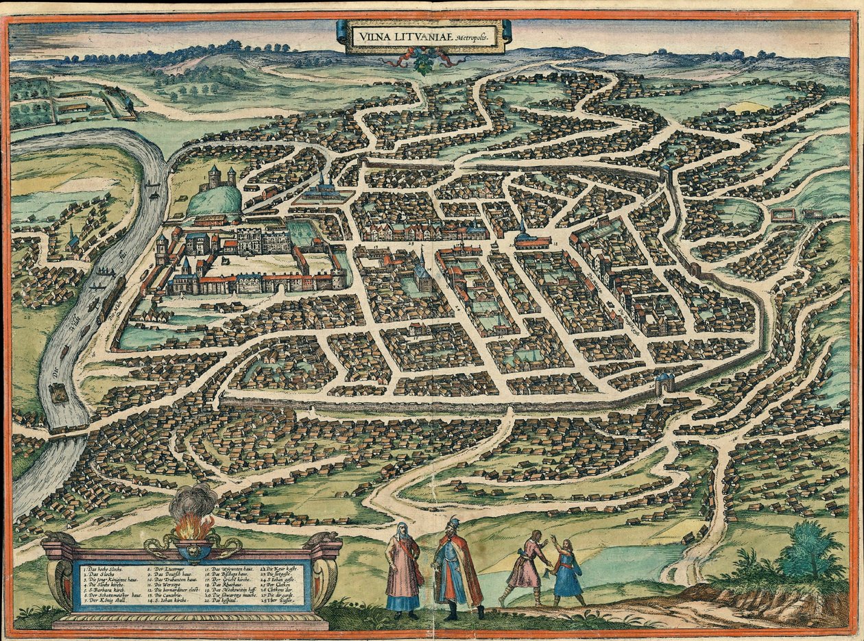Vilna, Lituania de Georg and Hogenberg Franz (1535-90) Braun