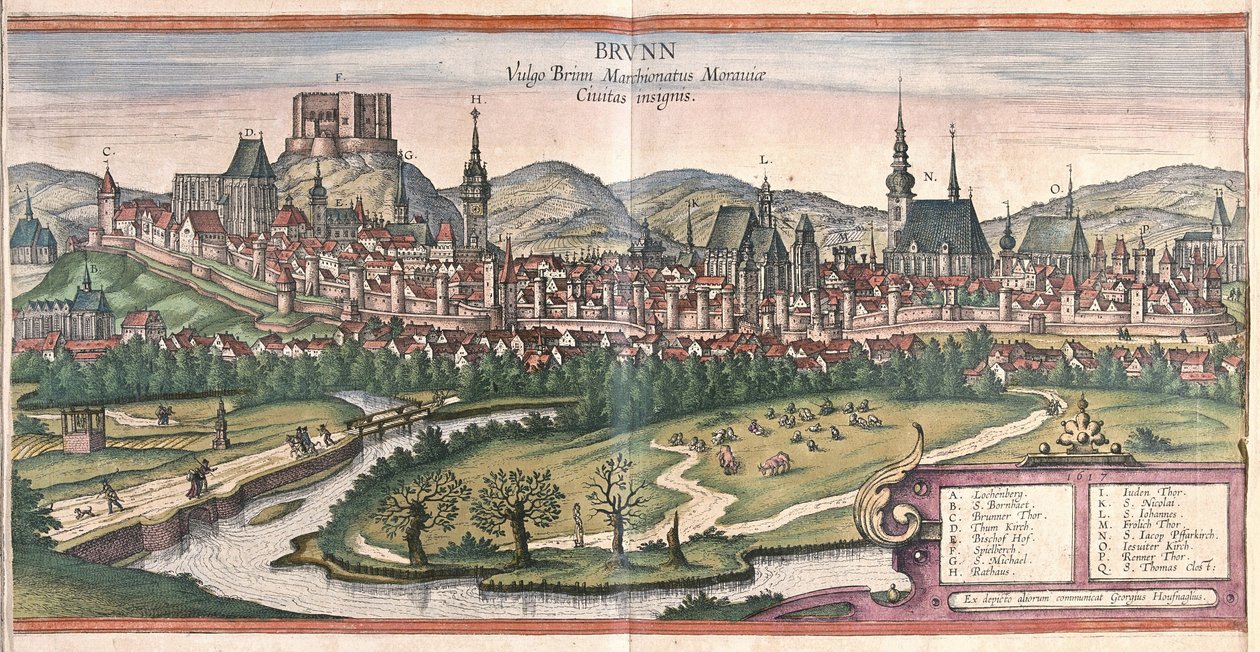 Brno, República Checa de Georg Braun and Hogenberg Franz