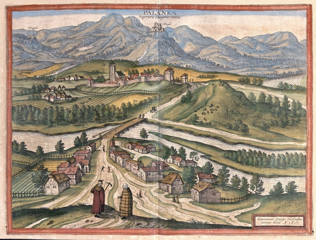 Dregelypalank, Hungría de Georg Braun and Hogenberg Franz