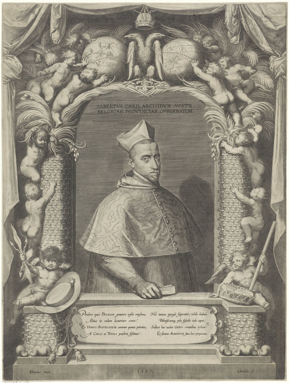 Retrato de Albrecht, archiduque de Austria, con atuendo cardenalicio de Georg van de Velden