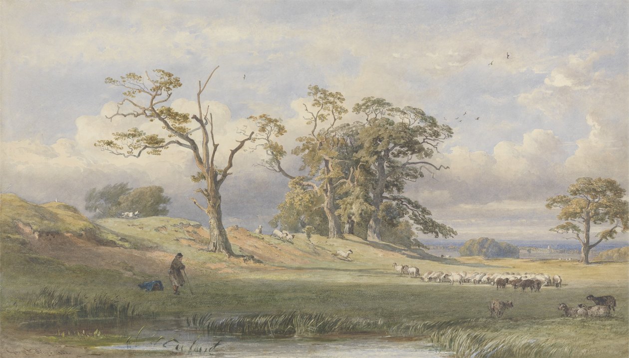 Antiguo Campamento Británico en Bulstrode Park, 1860 de George Arthur Fripp