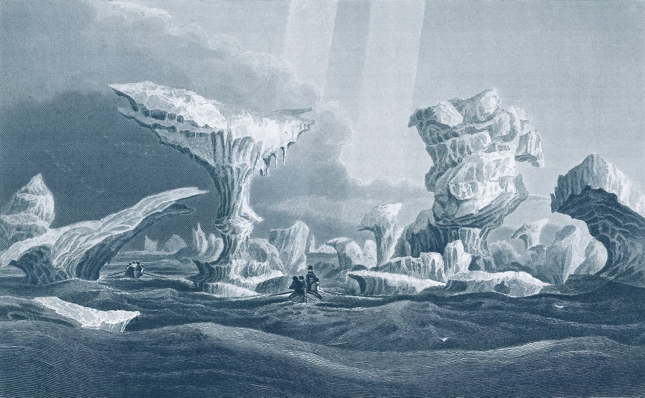 Barcos en un oleaje entre hielo, 24 de agosto de 1826, de 