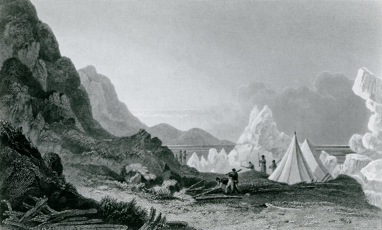 La expedición de Franklin detenida por el hielo, 1826 de George Back