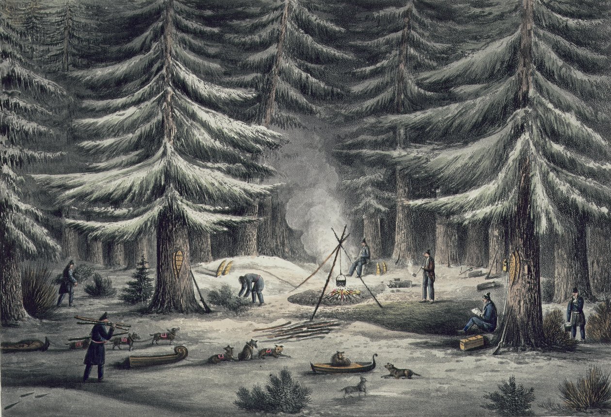 Manera de hacer un lugar de descanso en una noche de invierno, 15 de marzo de 1820, de 