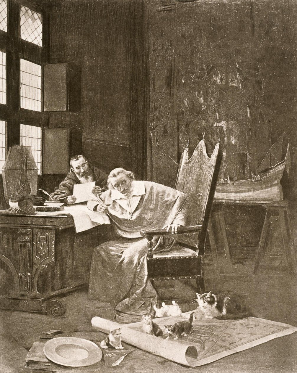 Richelieu y sus gatos de George Barrie