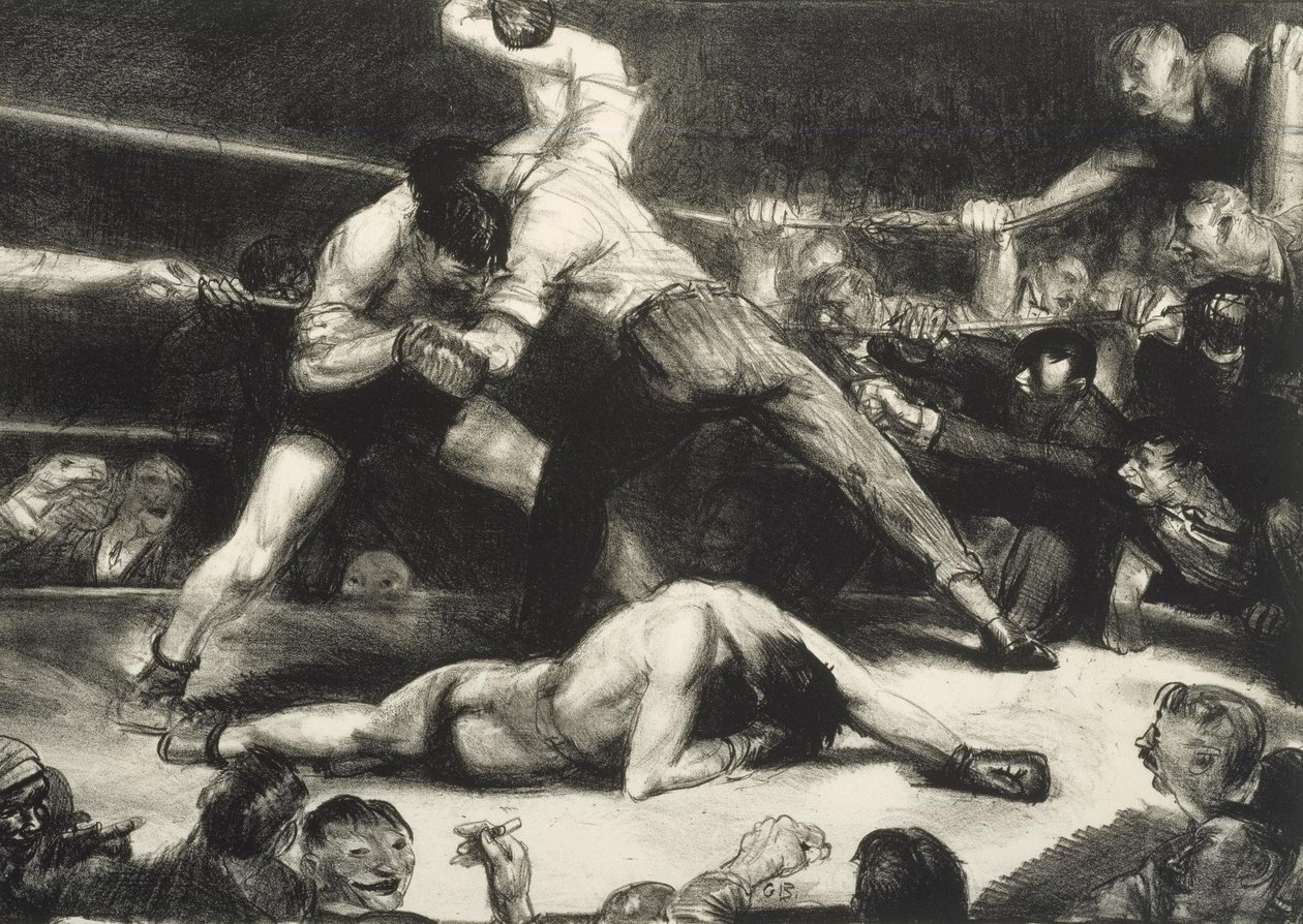 Un nocaut de George Wesley Bellows
