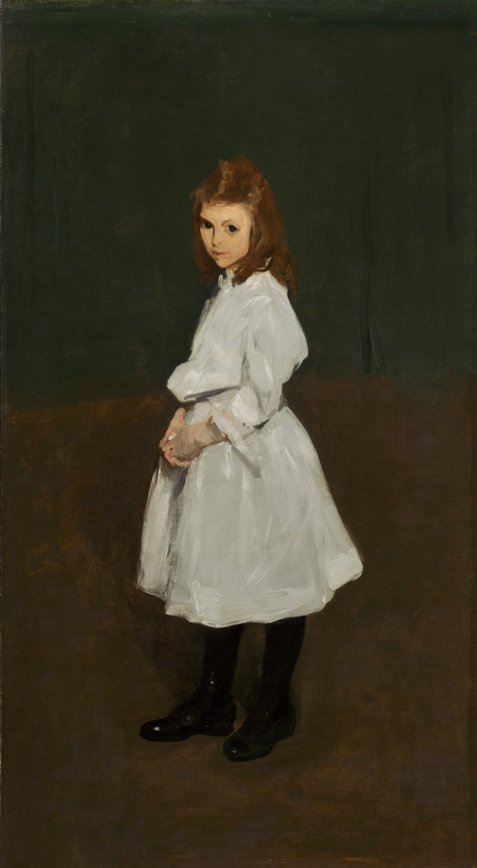 Niña de blanco (Queenie Burnett) de George Wesley Bellows