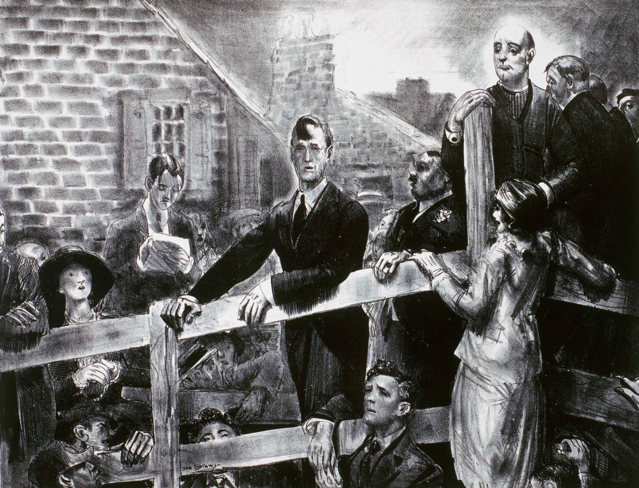 El llamamiento al pueblo de George Wesley Bellows
