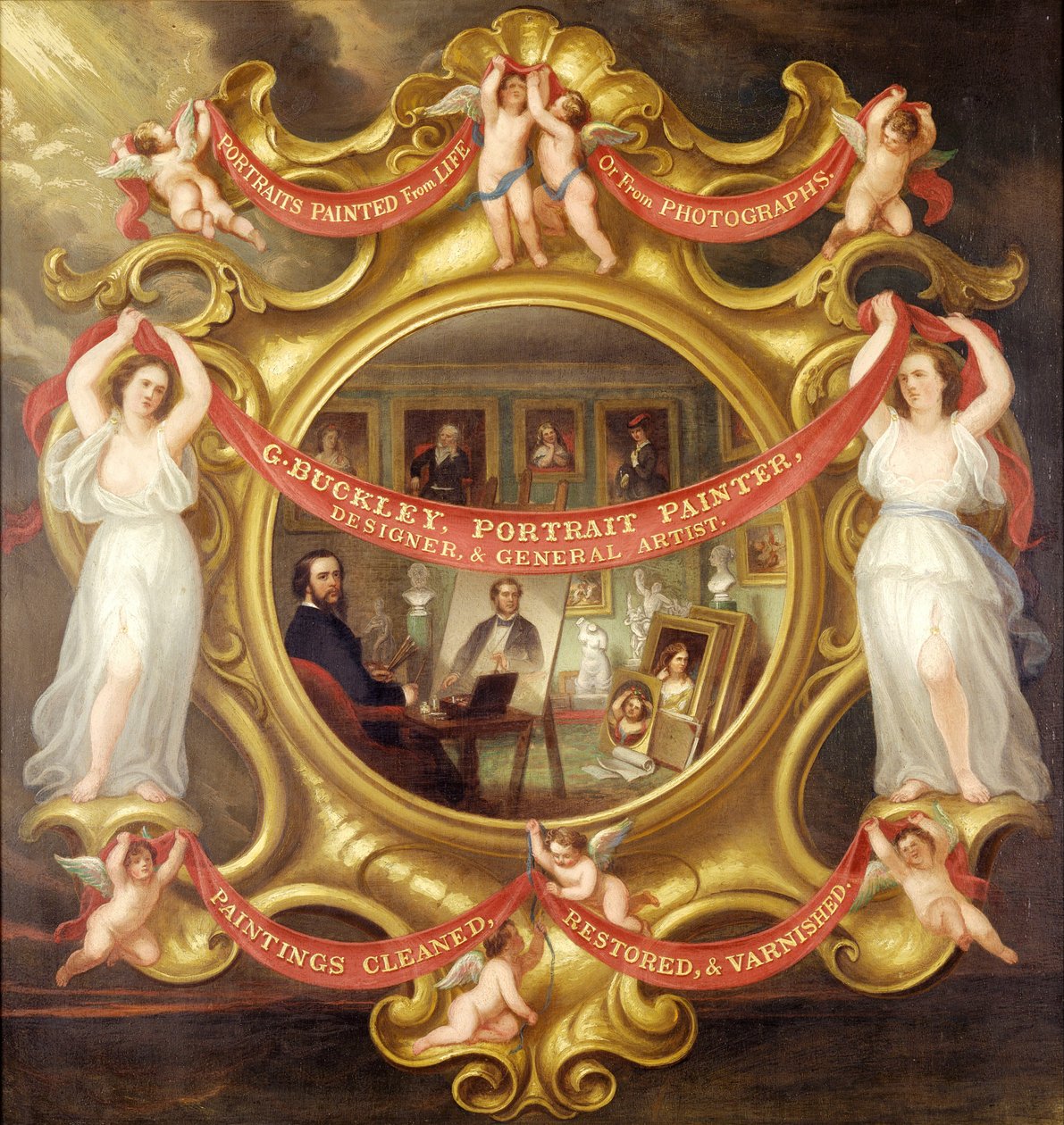 Cartel publicitario del pintor G. Buckley de George Buckley