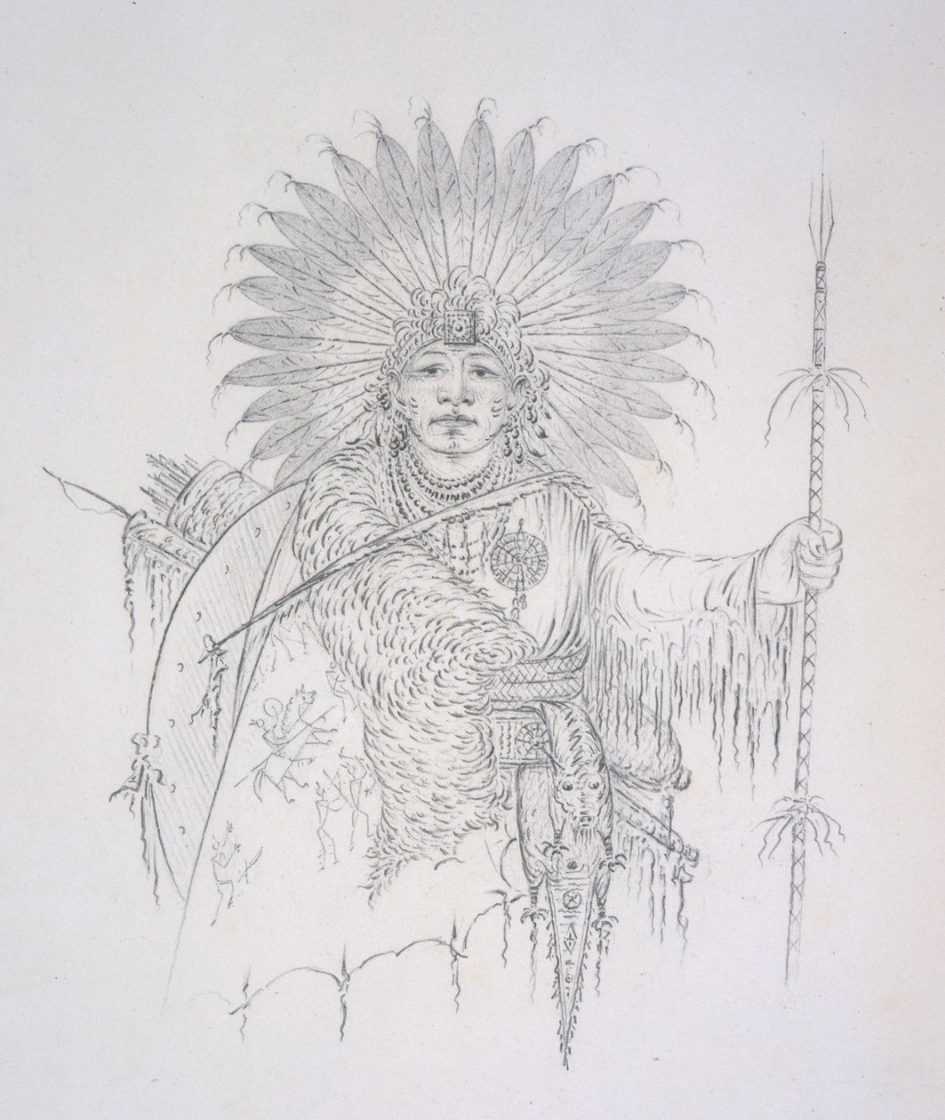 Ba-da-ah-chon-du (El que salta sobre todos) 1852 de George Catlin