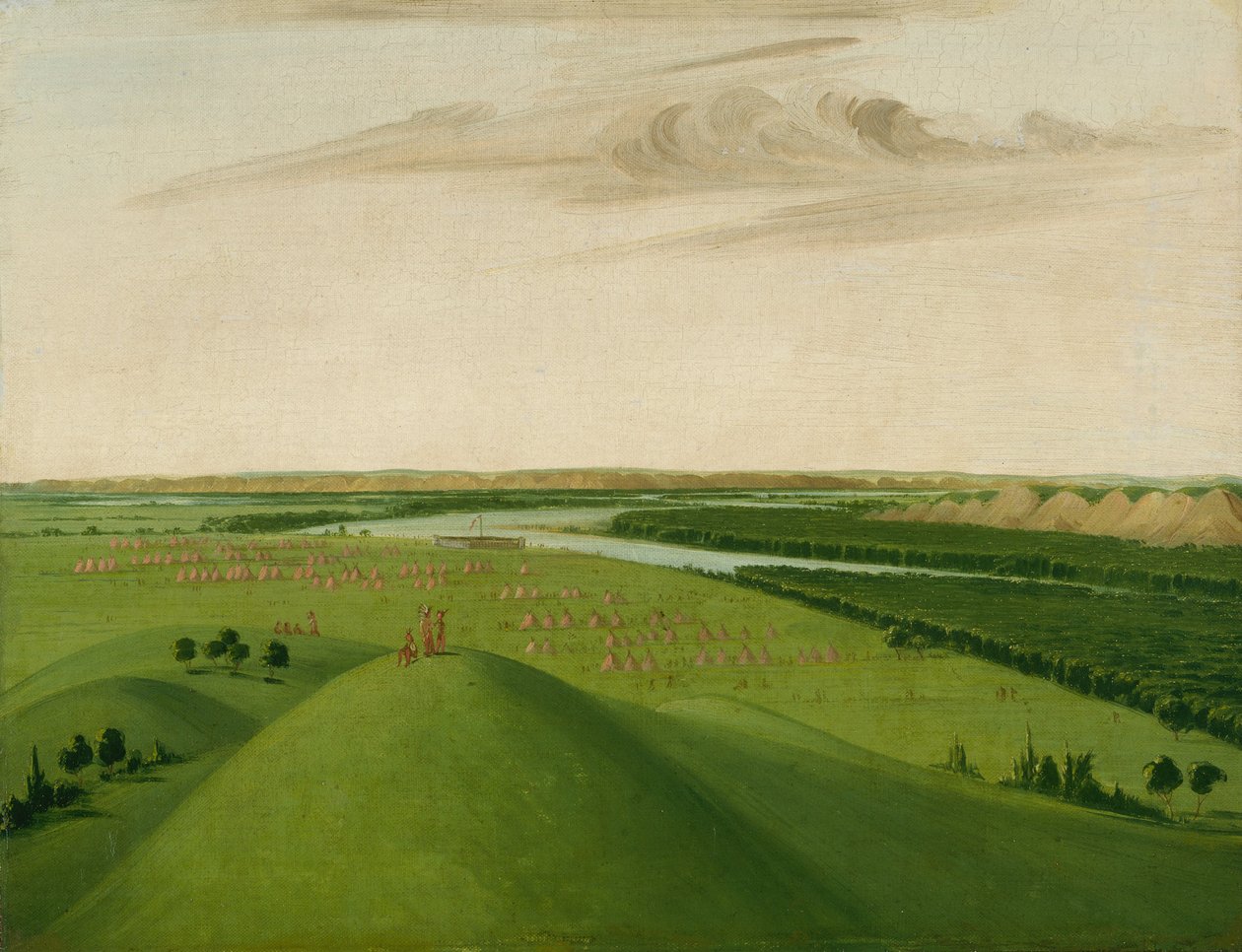 Fort Union, boca del río Yellowstone, 2000 millas arriba de St. Louis de George Catlin
