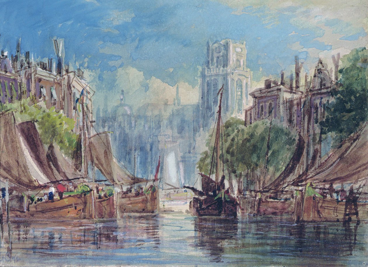 Vista de Róterdam de George the Elder Chambers