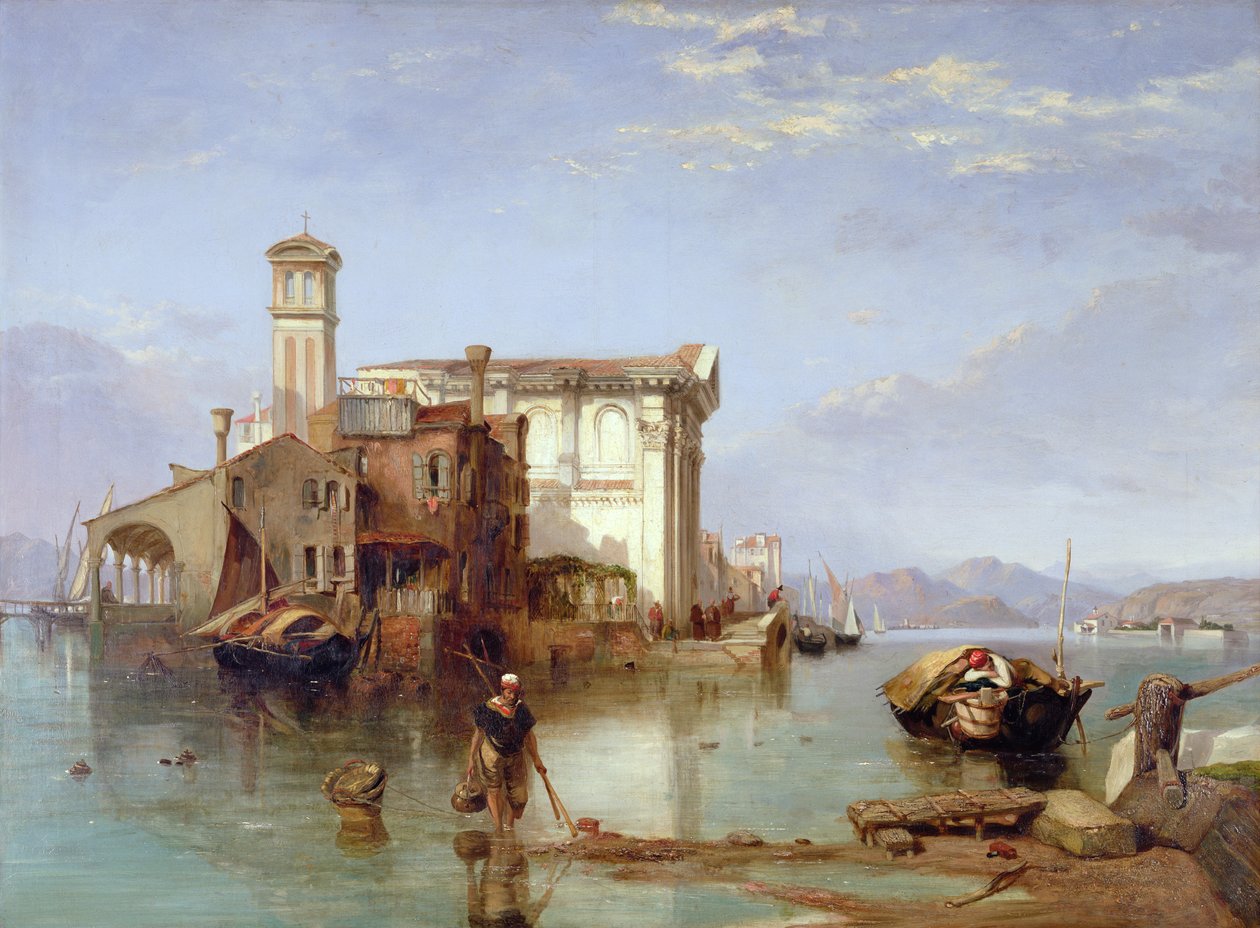 Vista en el Mediterráneo, 1834-35 de George Clarkson Stanfield