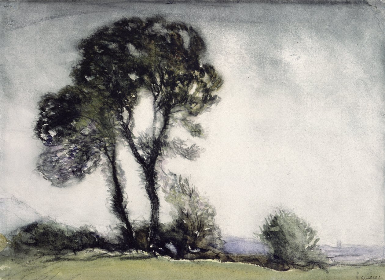 Cielo abrumador de George Clausen