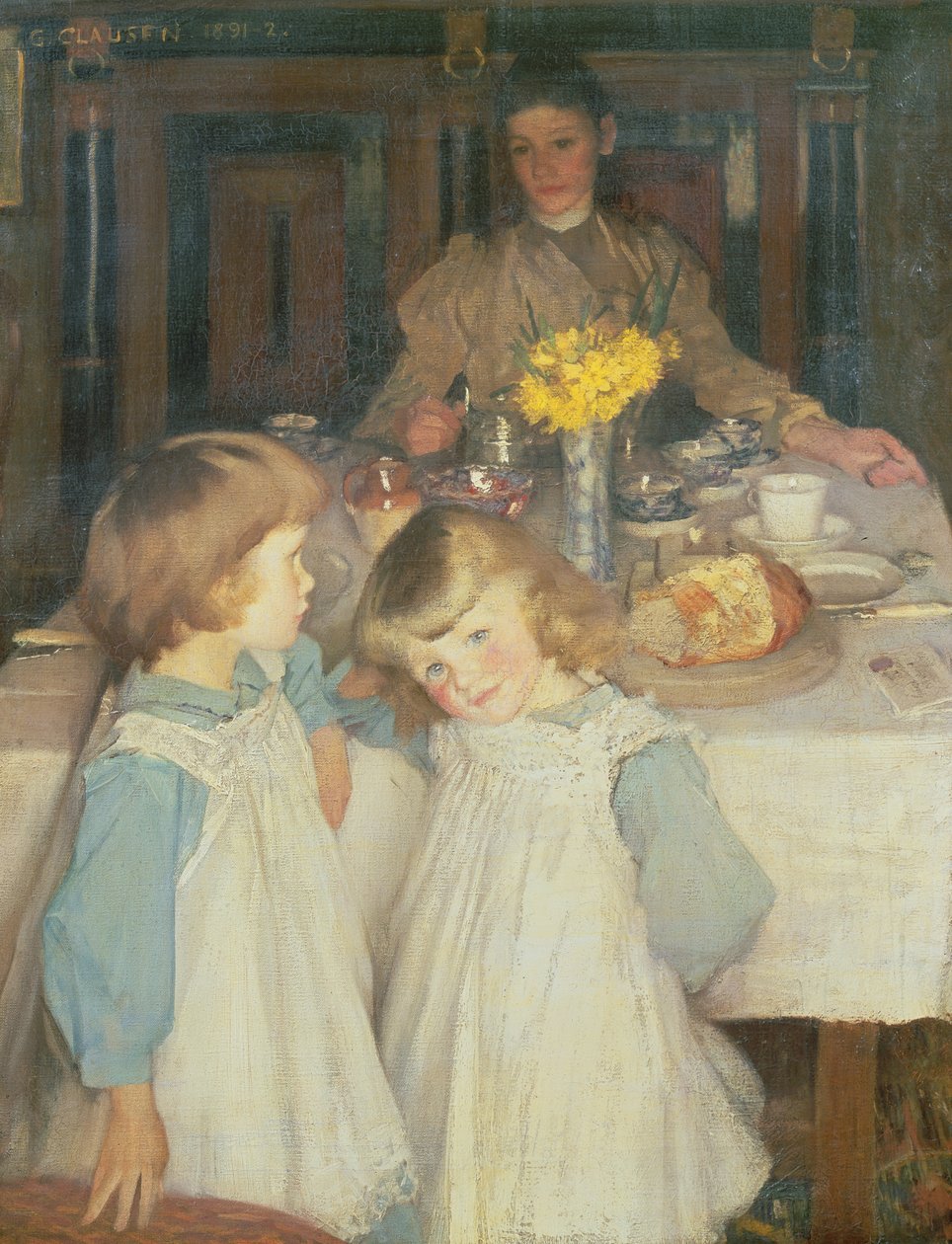 La mesa del desayuno de George Clausen