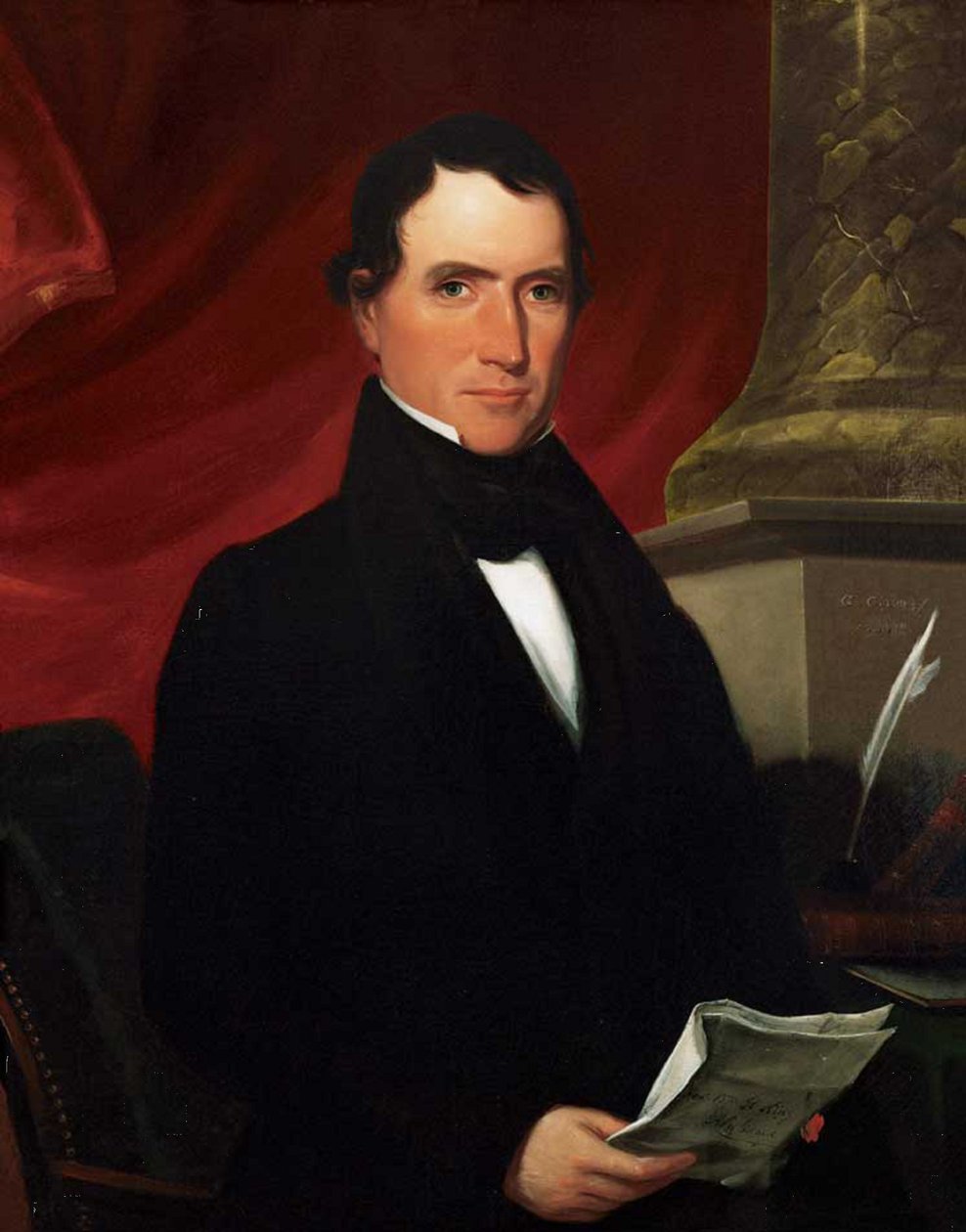 Retrato al óleo sobre lienzo de William R. King de George Cooke