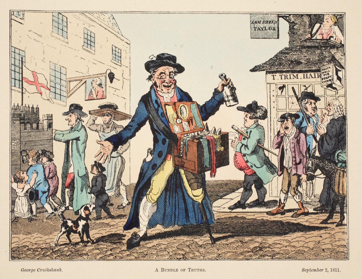 Un manojo de verdades, 1811 de George Cruikshank