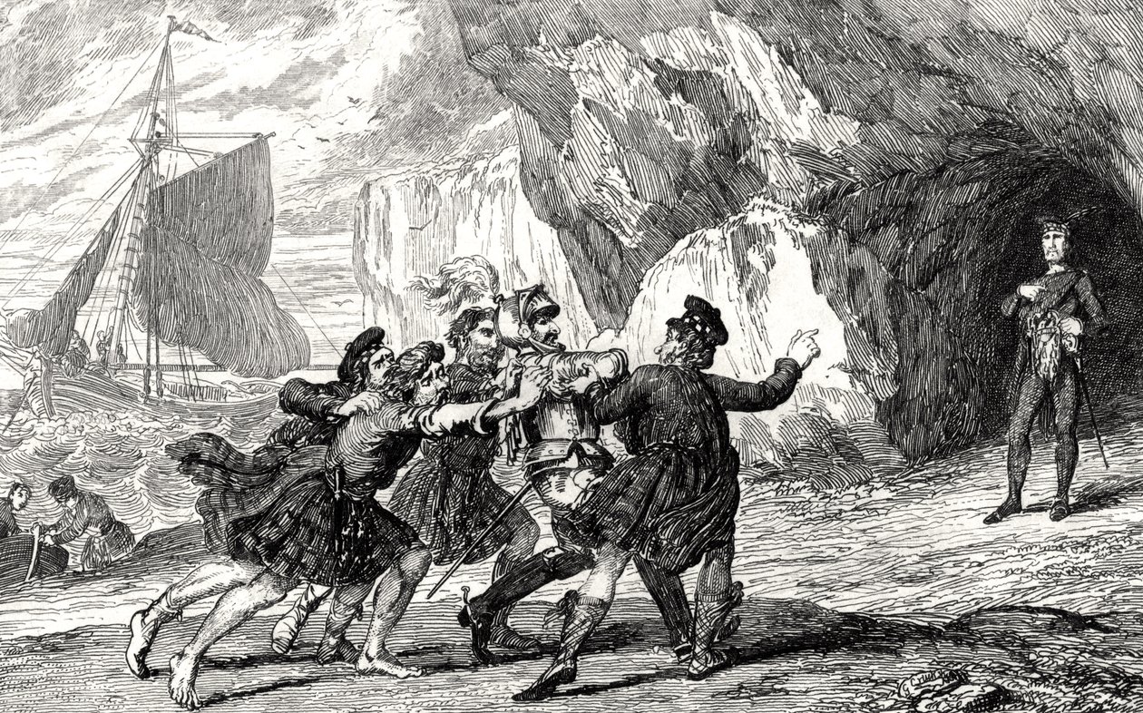 El Capitán Dalgetty en Ardenvohr, ilustración de 