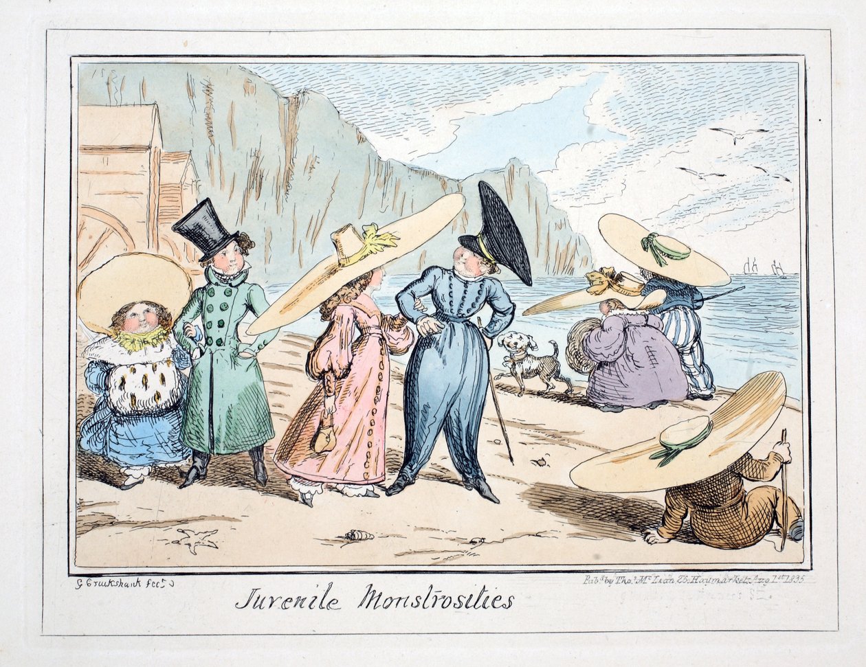 Monstruosidades Juveniles, pub. 1835 de George Cruikshank