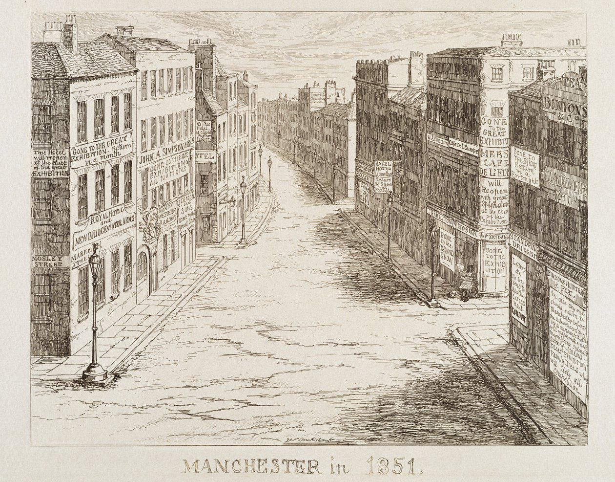 La Gran Exposición de Mayhew de 1851: Manchester en 1851 de George Cruikshank