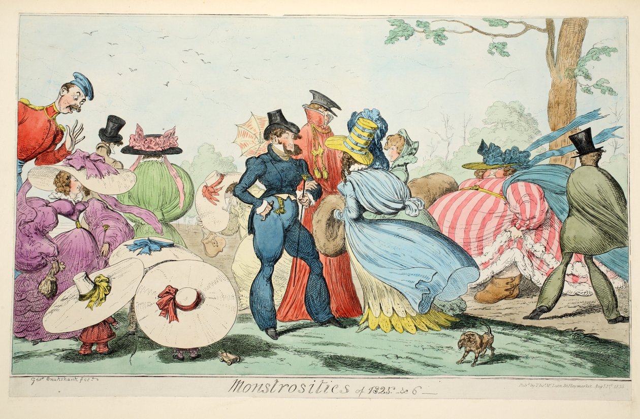 Monstruosidades de 1825 y 6, 1835 de George Cruikshank