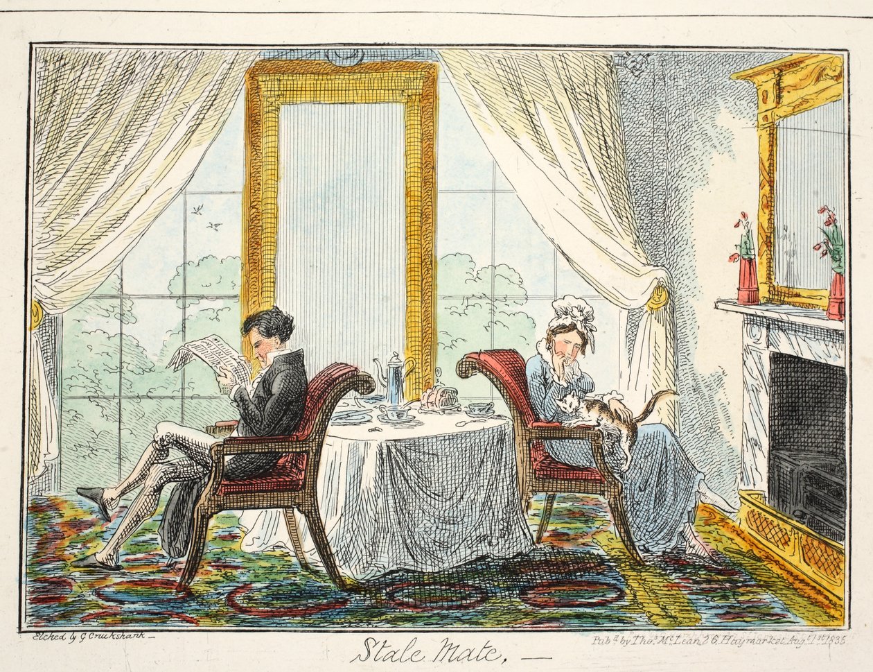 Tablas, pub. 1835 de George Cruikshank