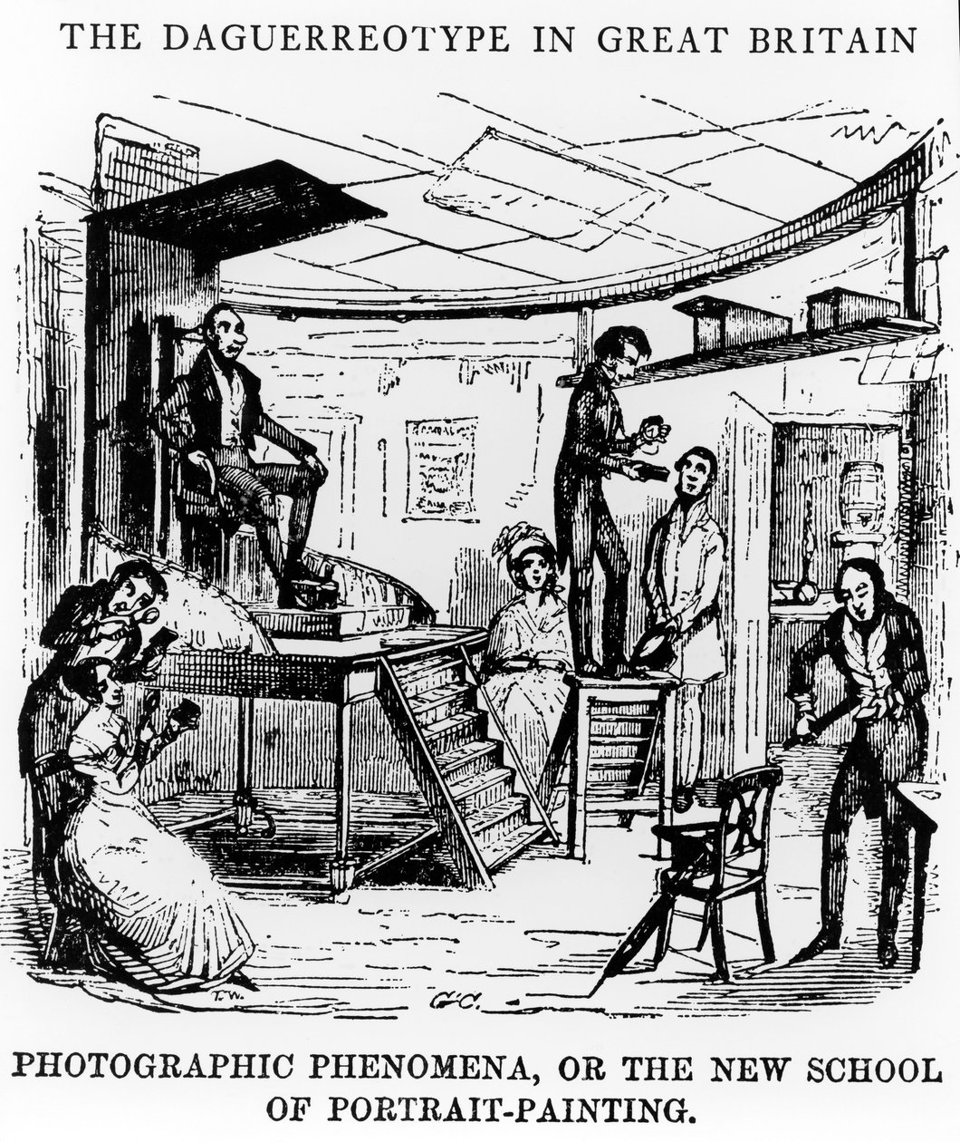 El Daguerrotipo en Gran Bretaña, 1843 de George Cruikshank
