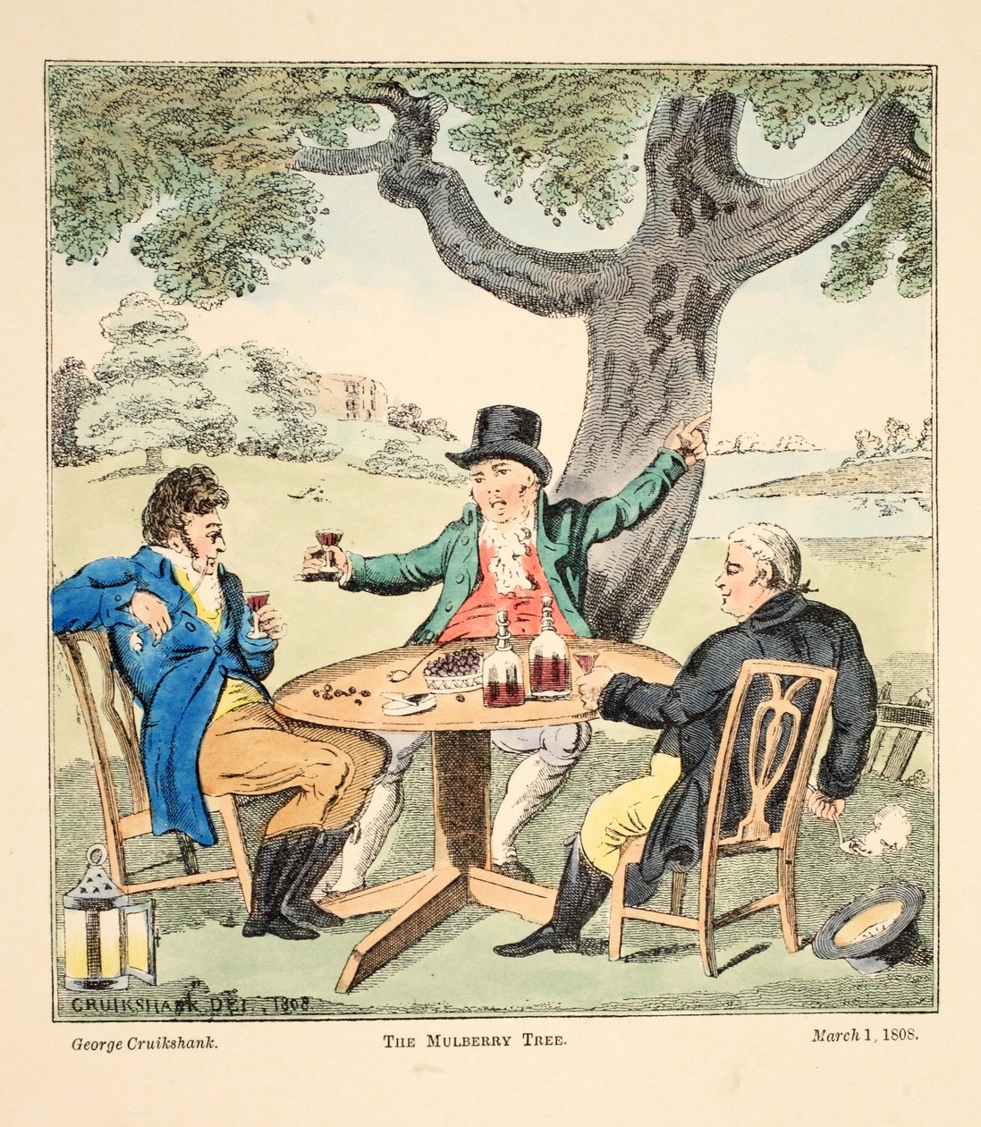 El Árbol de Morera, pub. 1808 de George Cruikshank
