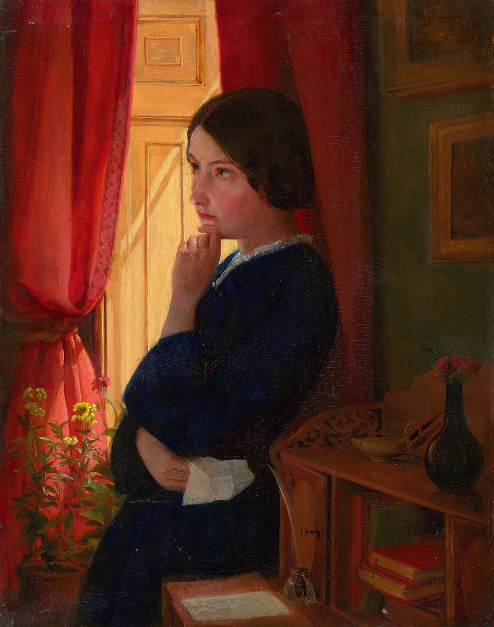 Considerando una respuesta, c.1860 de George Dunlop Leslie