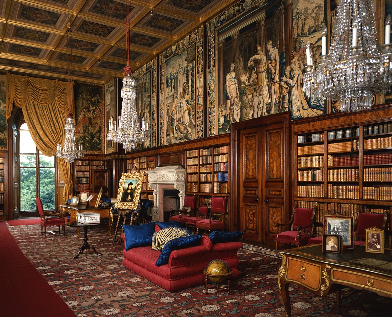Vista de la biblioteca de George E. Fox