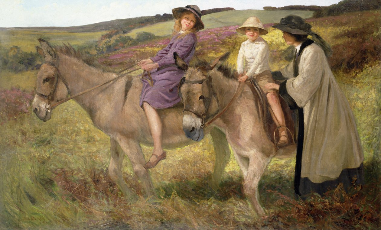 El paseo en burro, 1912 de George Edmund Butler