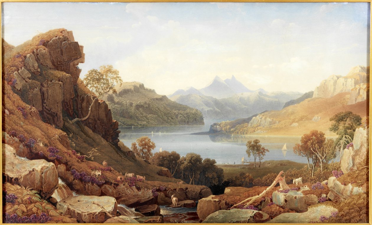 Un lago en Argyll de George Fennel Robson