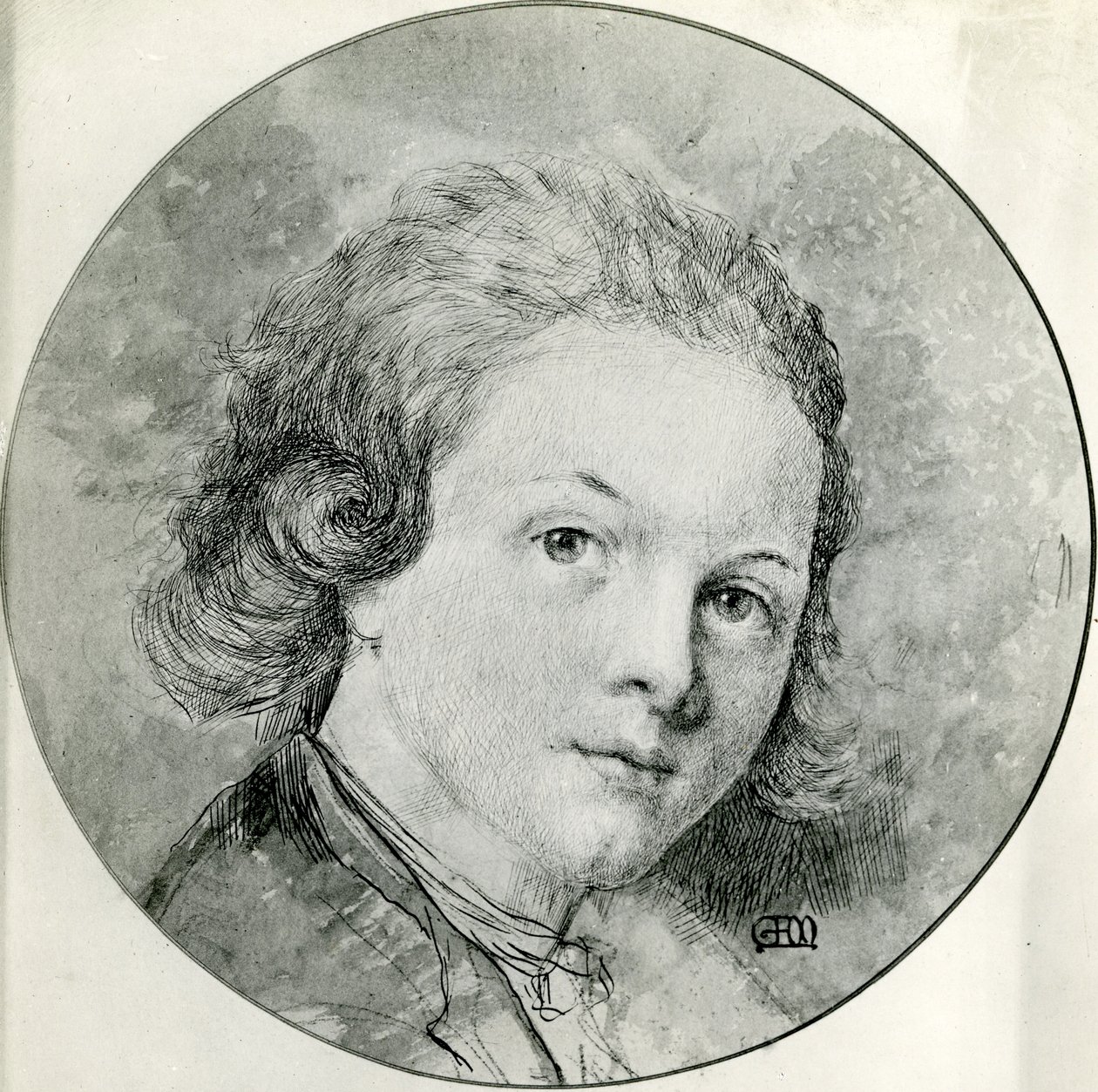 Retrato de Mozart a los catorce años (después de Pompeio Batoni) de George Frank Miles