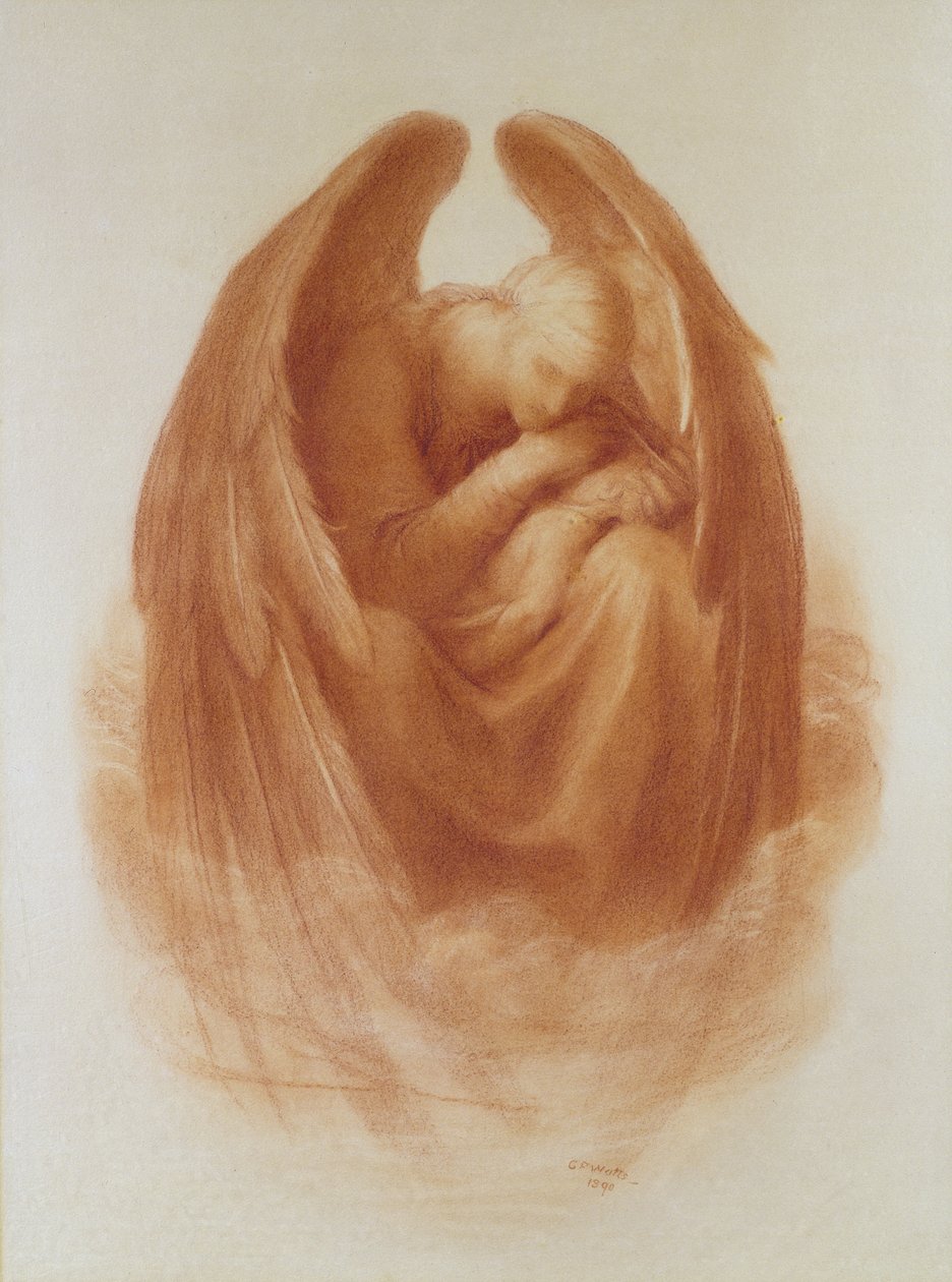 La muerte coronando la inocencia, 1890 de George Frederick Watts