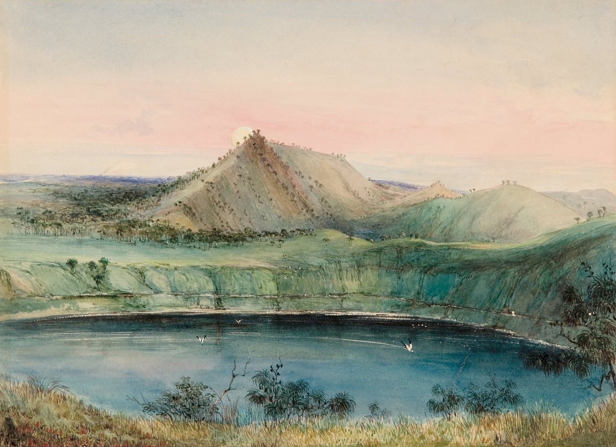 Lago Azul, Monte Gambier de George French Angas