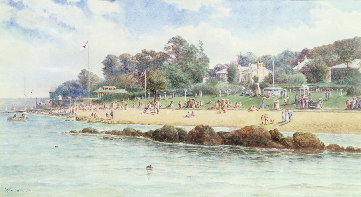 Cowes, Isla de Wight, 1903 de George Gregory