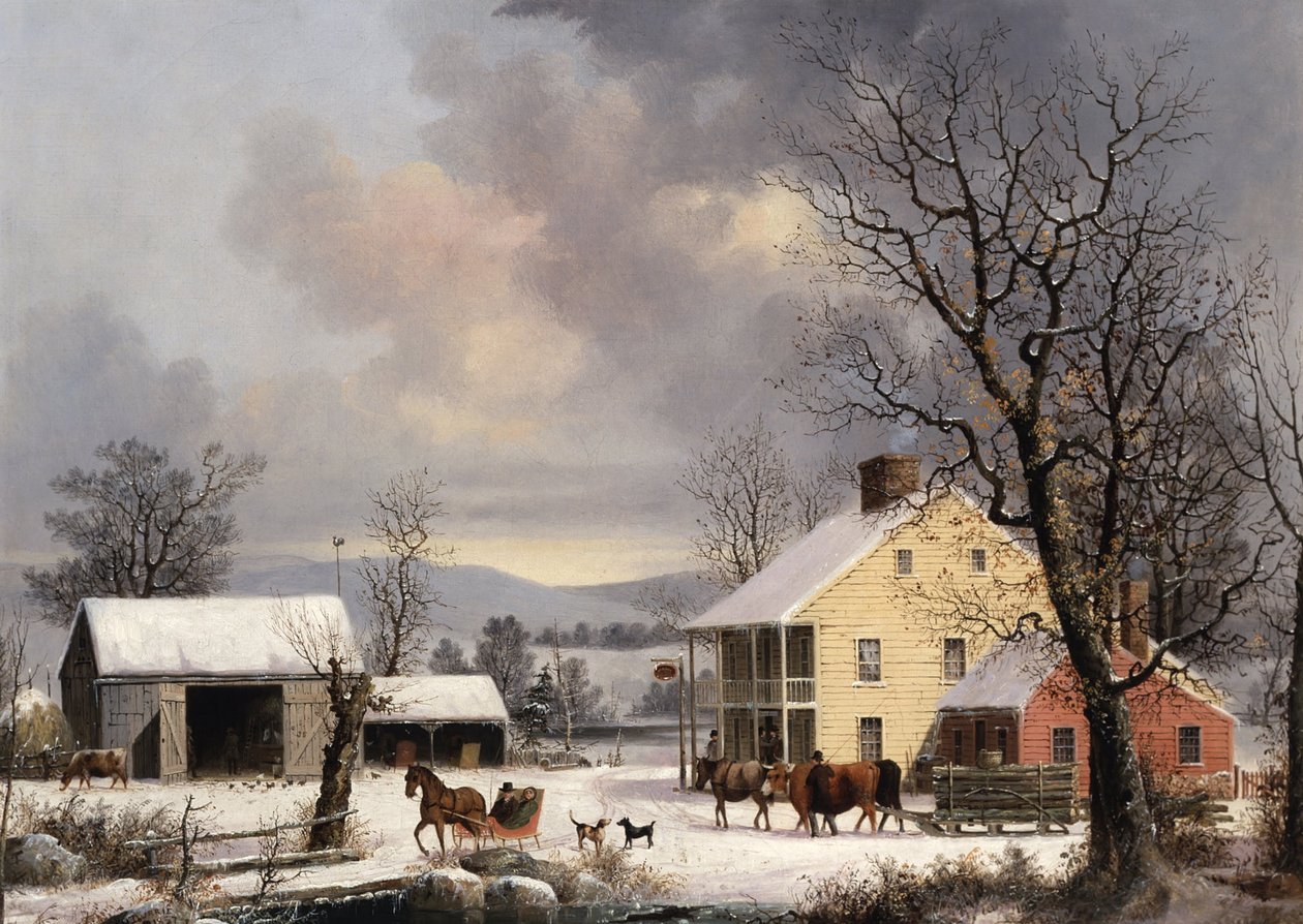 Invierno en el campo de George Henry Durrie