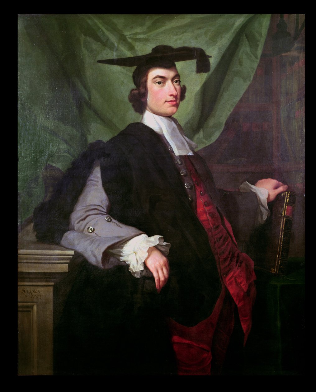Retrato de un erudito de George Knapton