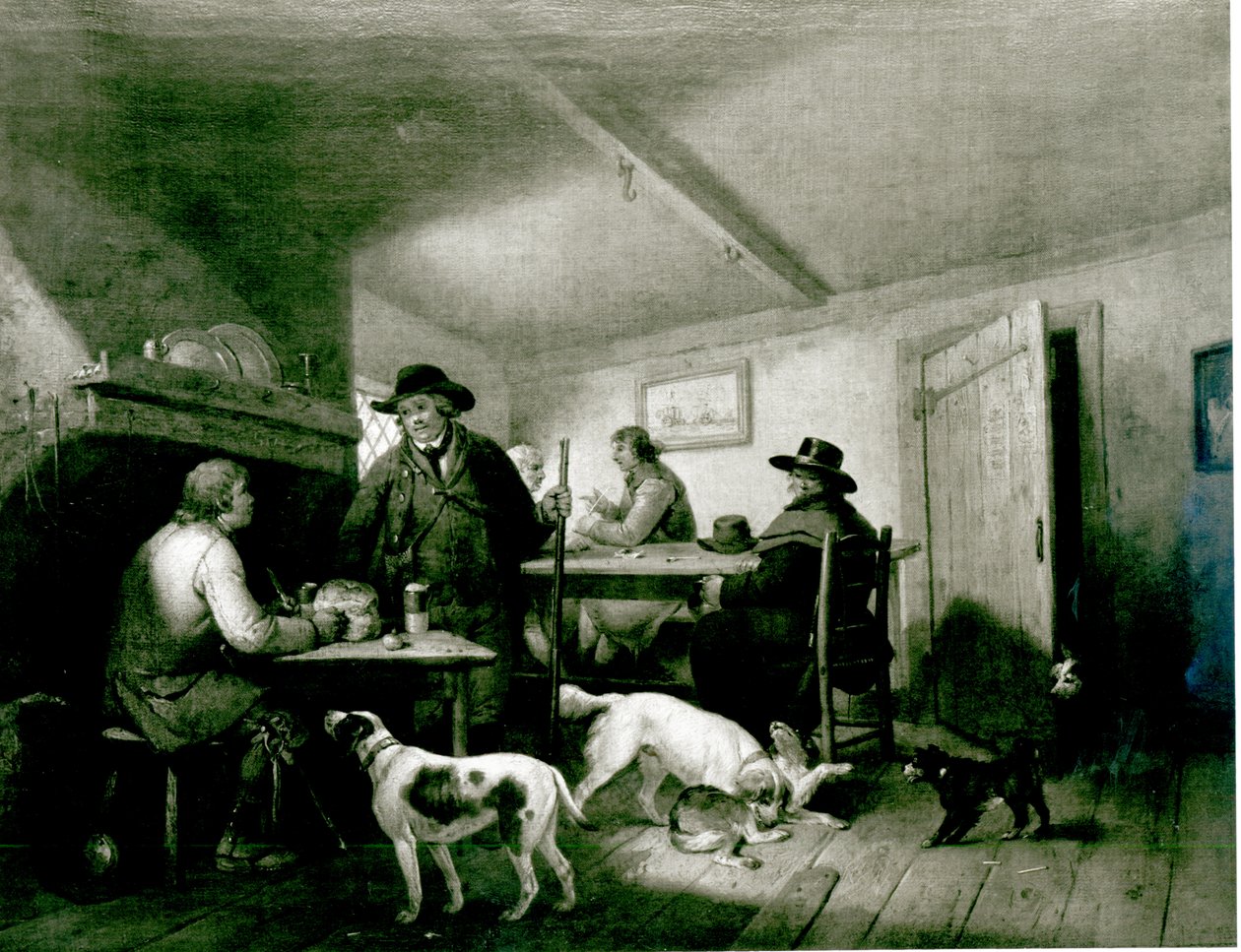 Interior de una posada rural de George Morland