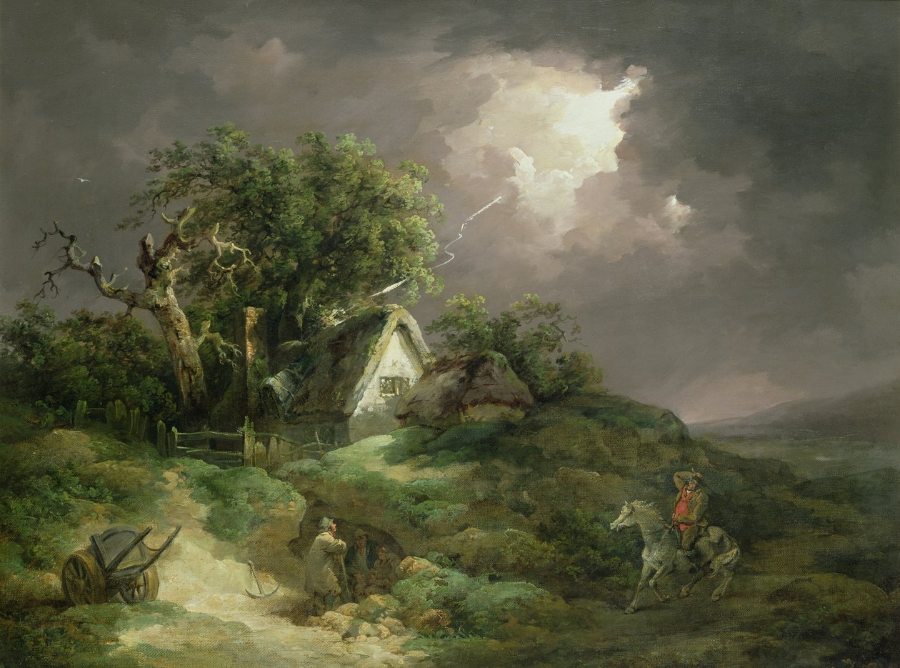 La tormenta que se avecina, Isla de Wight, 1789 de George Morland