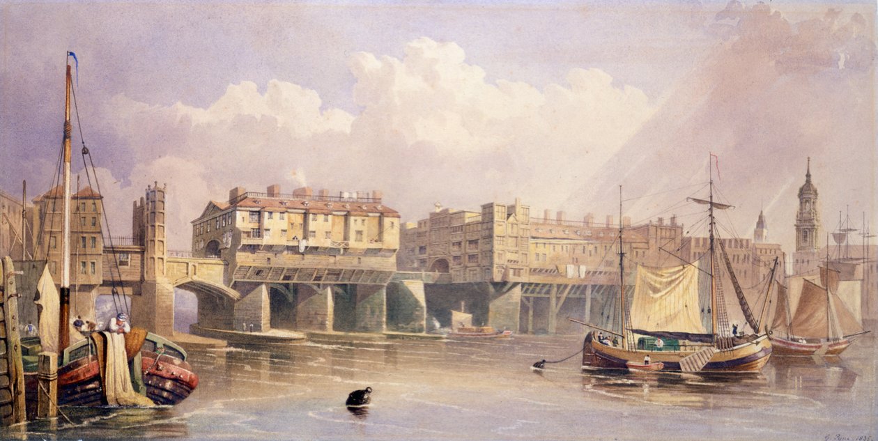 Puente de Londres, 1835 de George Pyne