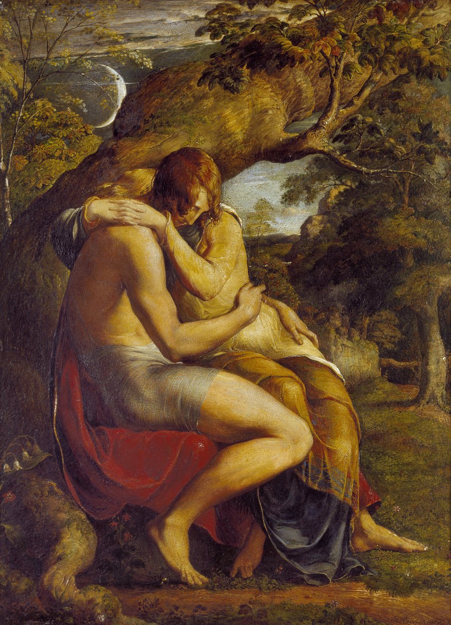 En la víspera de la separación, 1830 de George Richmond