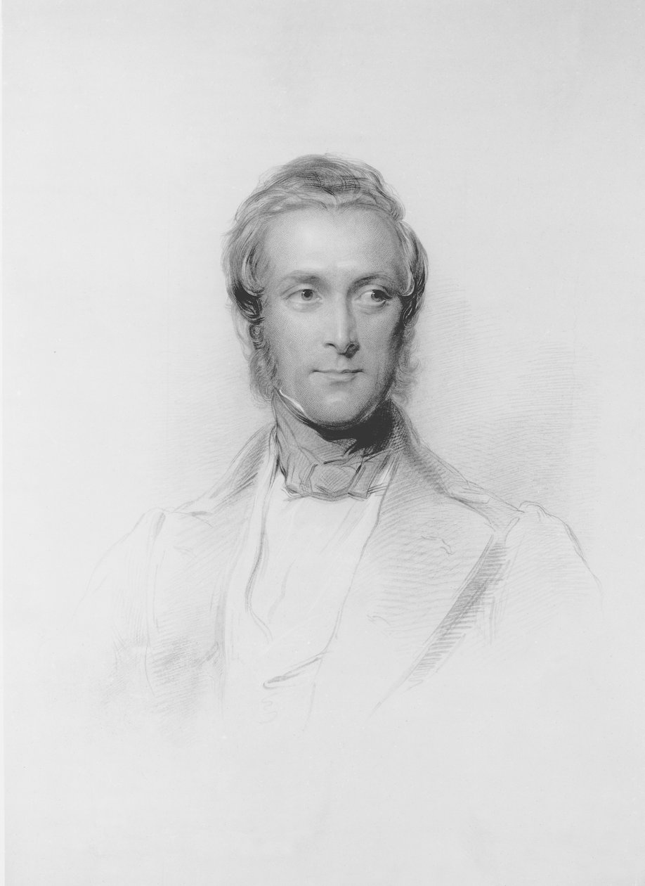 Retrato de James Ramsay, 10º Conde y 1º Marqués de Dalhousie (1812-60) de George Richmond