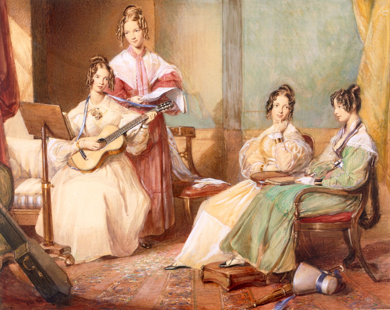 Las cuatro hijas del arzobispo Sumner, 1833 de George Richmond