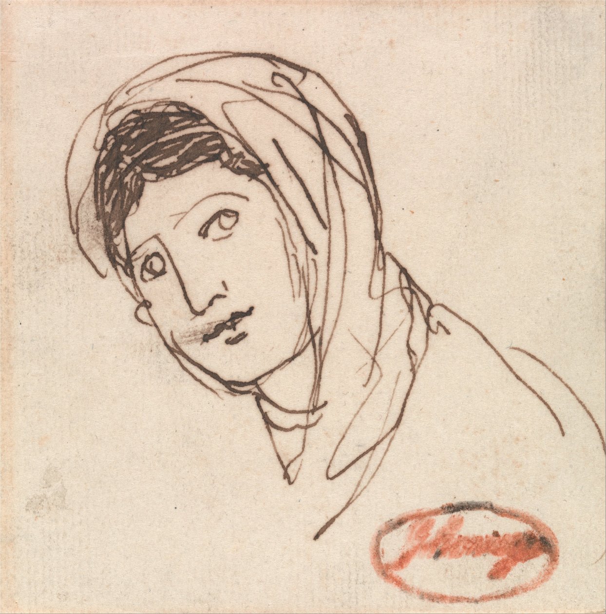 Cabeza femenina de George Romney