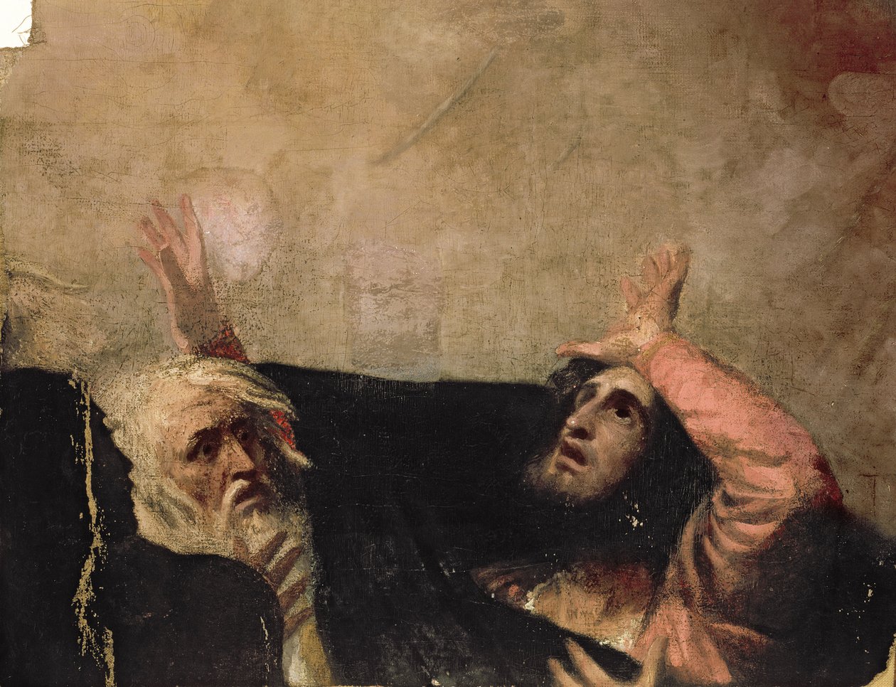 Alonso, Rey de Nápoles, y otra figura, fragmento de 