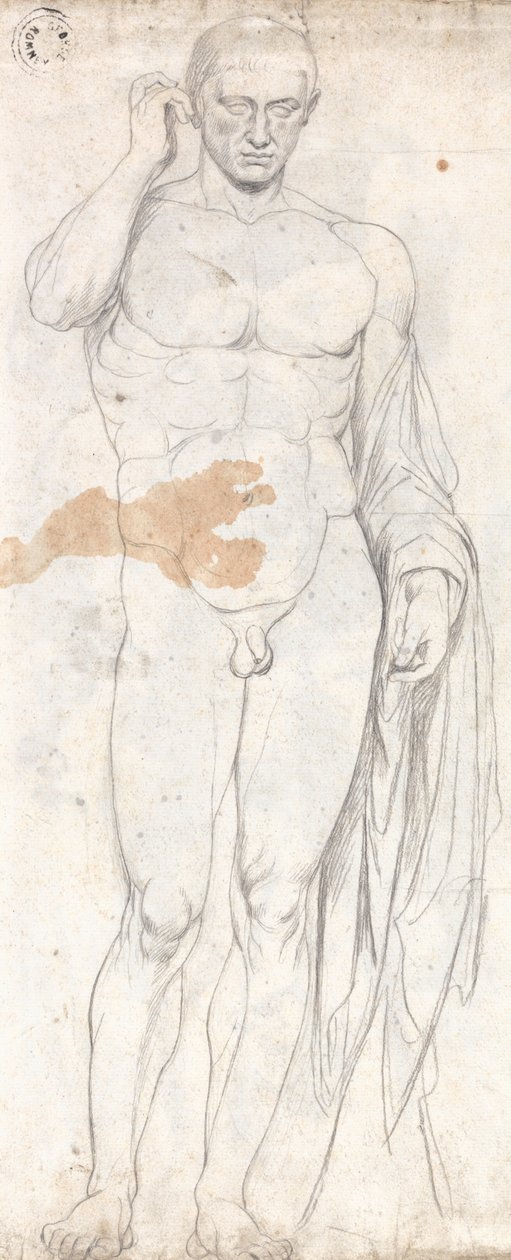 Desnudo masculino clásico de George Romney
