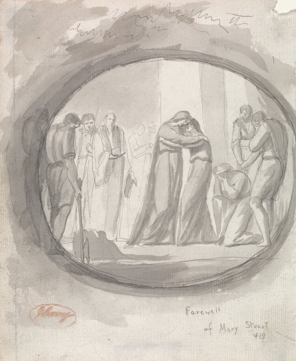 Despedida de María Estuardo de George Romney