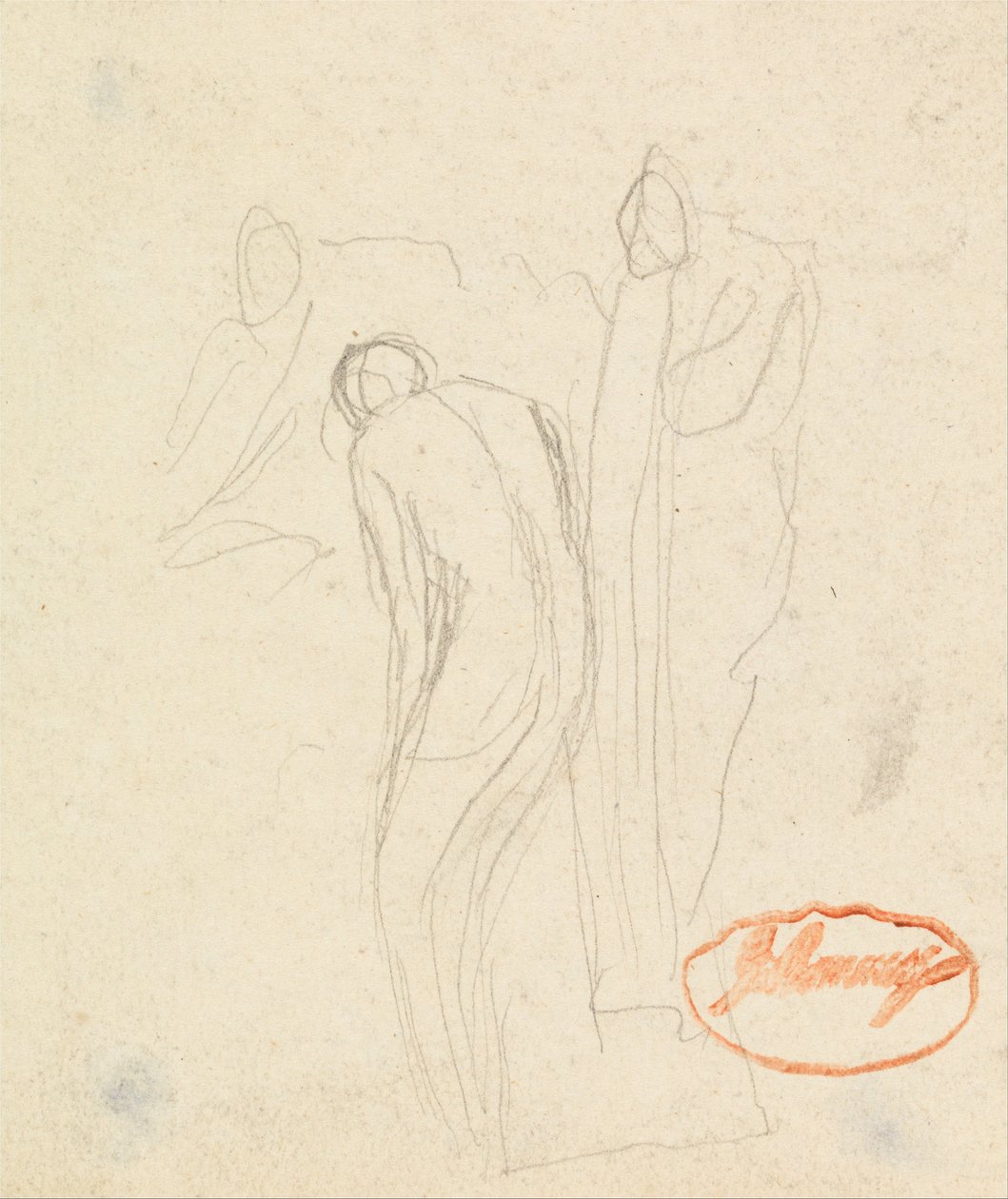 Estudio de composición de figuras 1 de George Romney