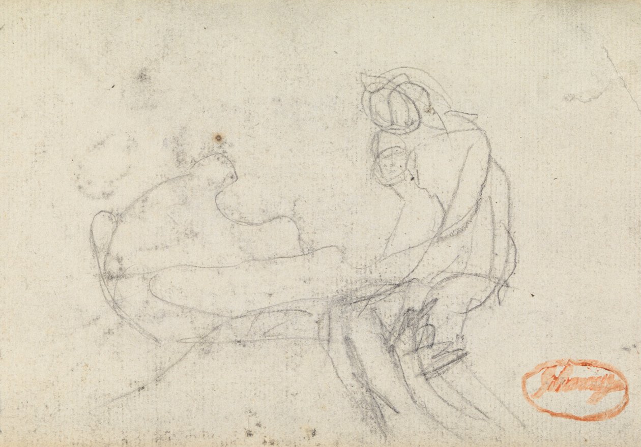 Estudio de composición de figuras 13 de George Romney